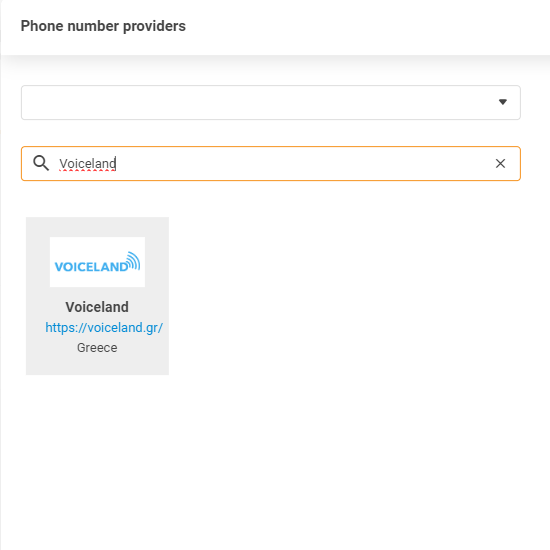 Voiceland-leverandør