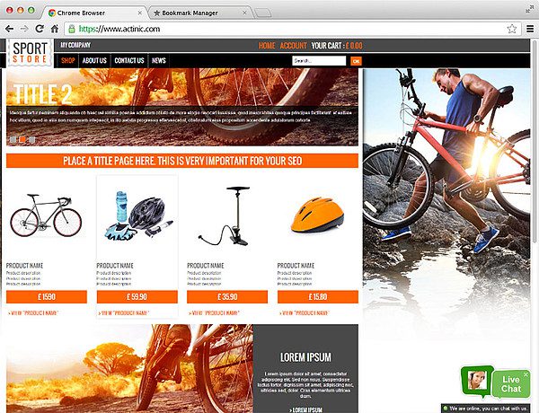 Oxatis LiveAgent live chat-integrering