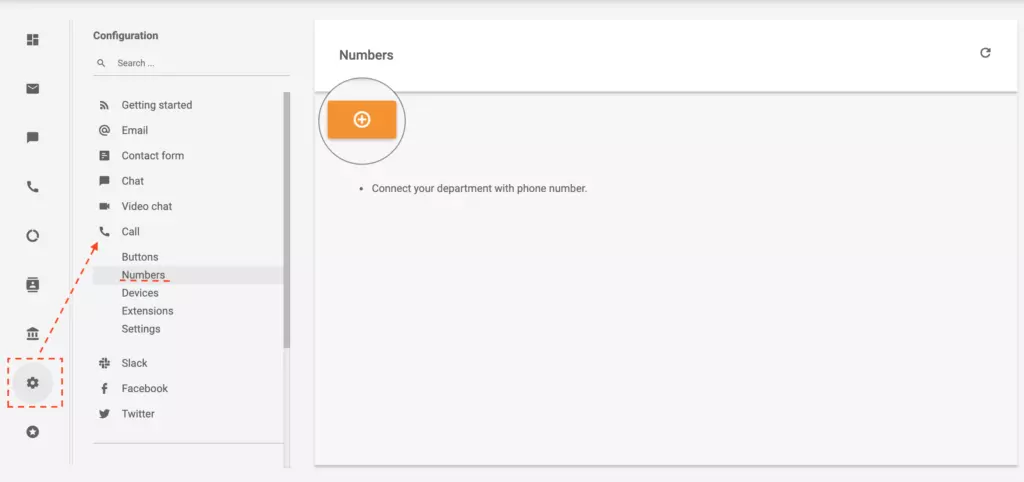 LiveAgent-navigasjon