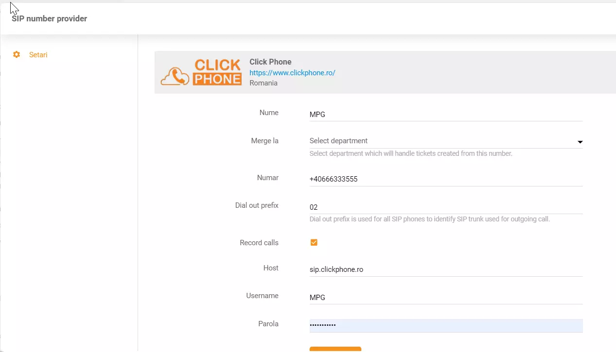 ClickPhone-legitimasjoner