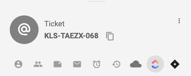 Jira logo in a ticket view