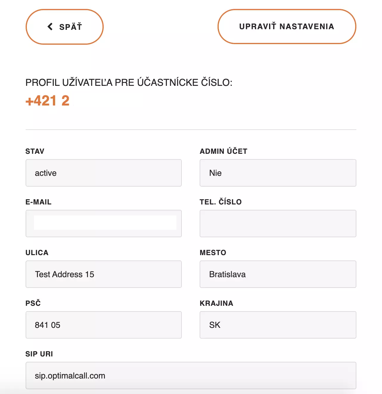 Optimal Call-profilinformasjon