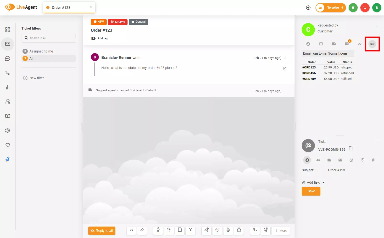 Hvor du finner Woocommerce-integrasjon i LiveAgent-billett