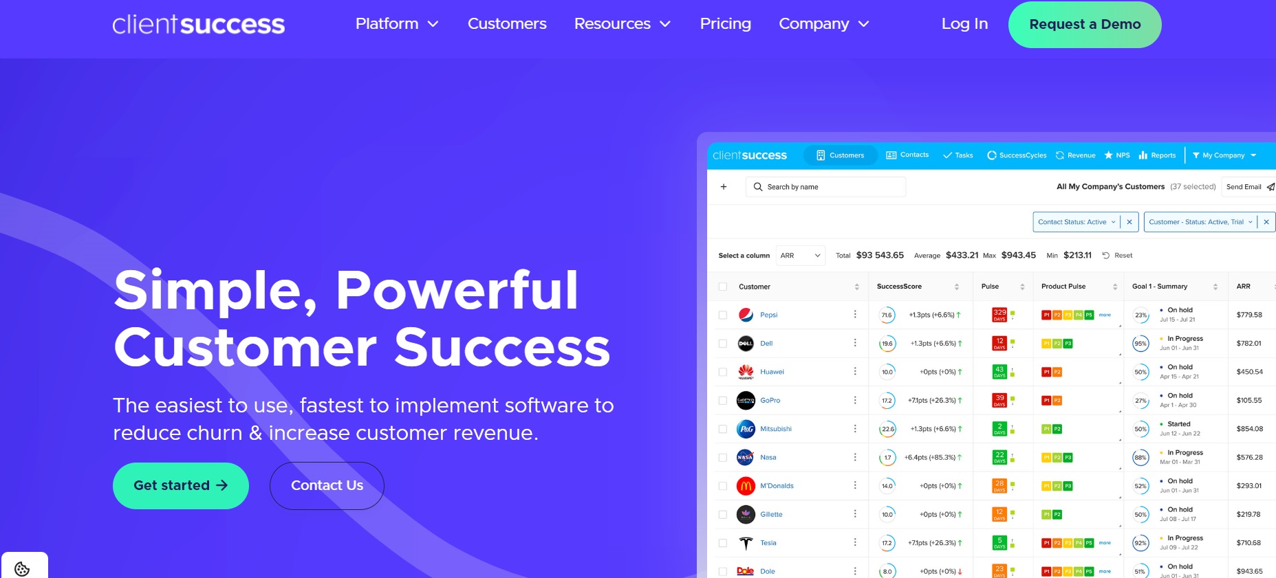 Clientsuccess hjemmeside