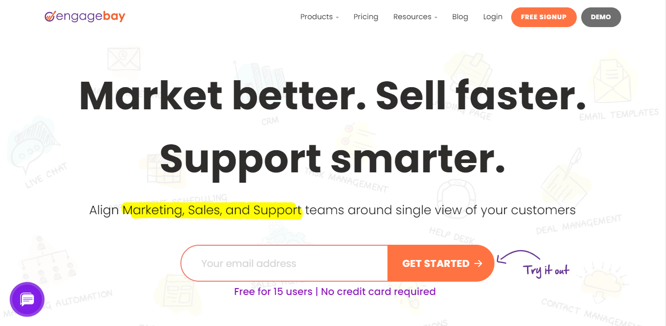 EngageBay CRM-programvare