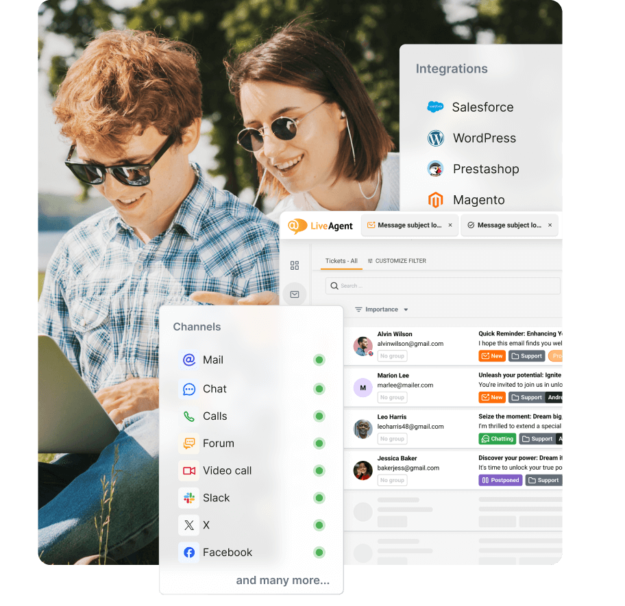 Alle kundeservicekanaler samlet i LiveAgent