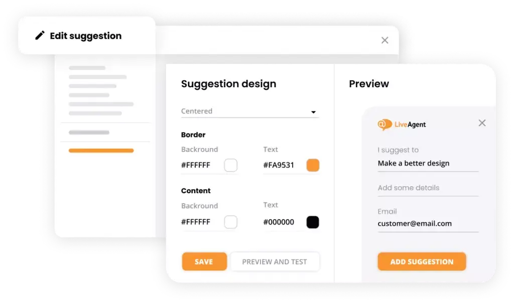 Tilbakemelding og forslag