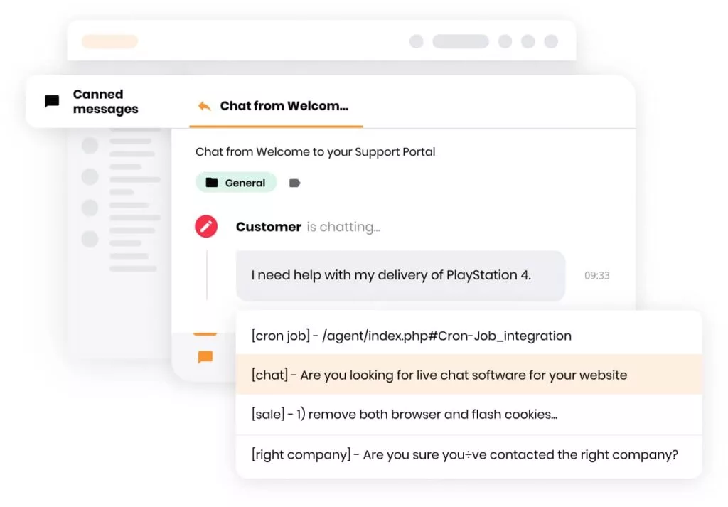 Forhåndsskrevne meldinger