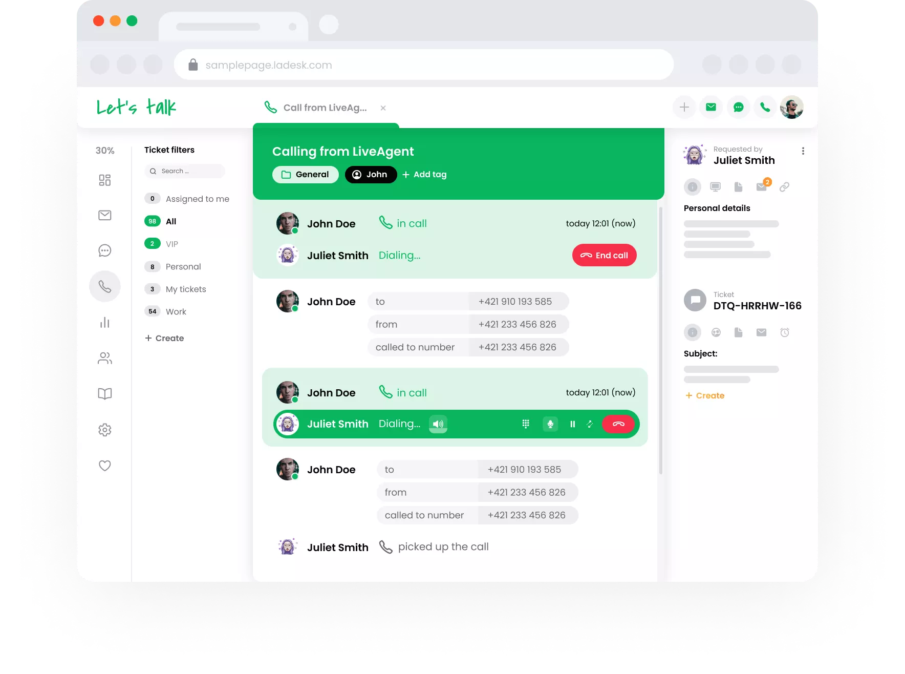 LiveAgent utstyrer agentene dine for suksess