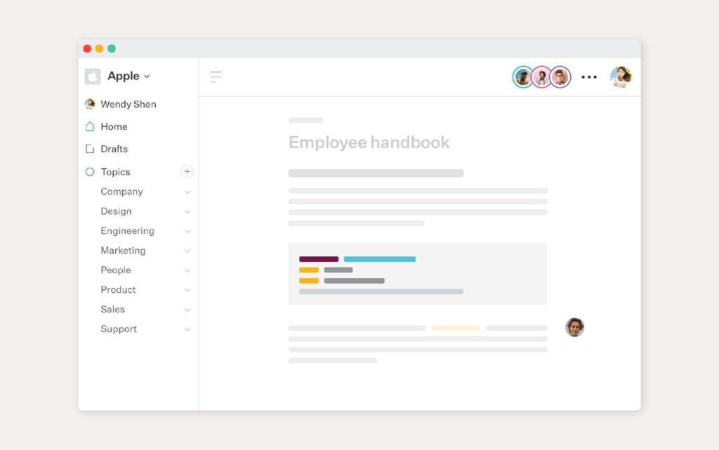Skjermbilde av Slabs kunnskapsbaseløsning