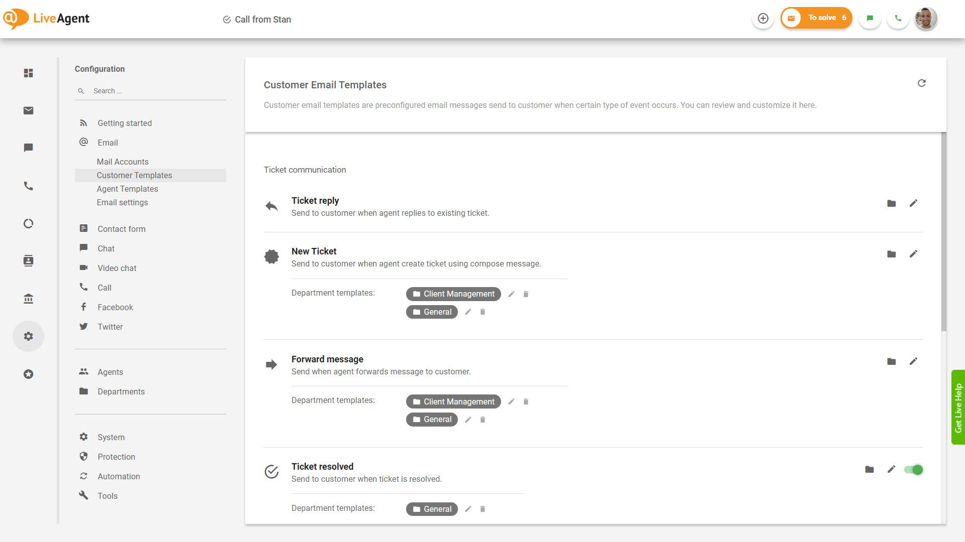 Innstillinger for e-postmaler