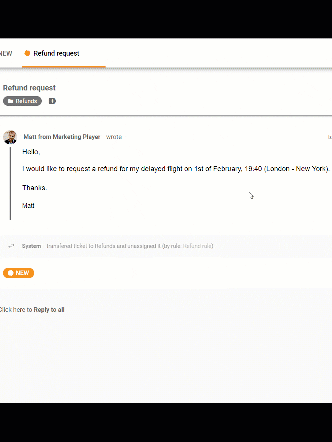 Lagre avslagsbrevmalene våre inne i dine forhåndsskrevne meldinger for å spare tid