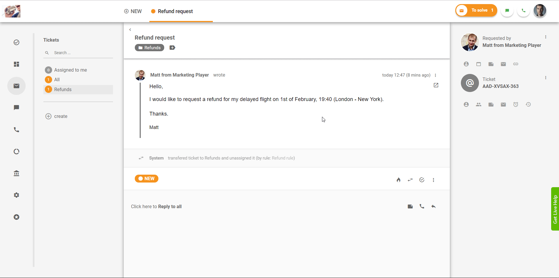 Lagre maler som konserverte svar i LiveAgent